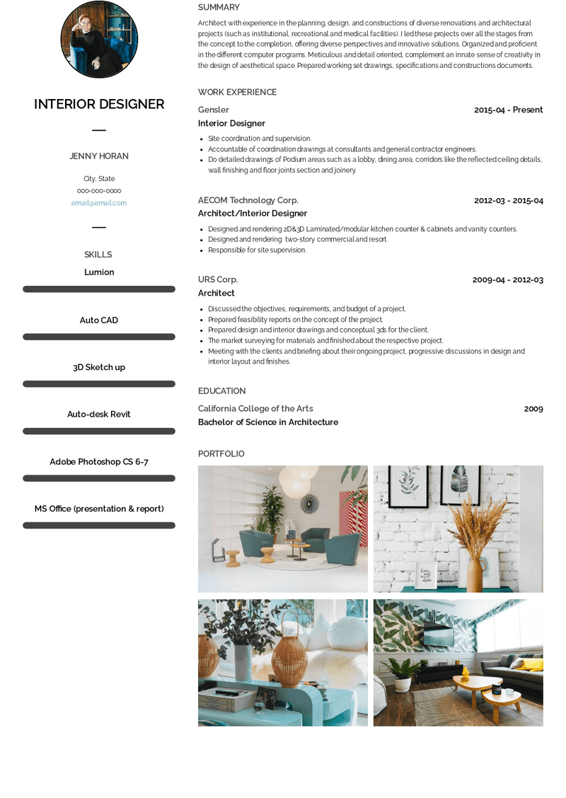 7 Interior Design Resume Examples to Stand Out in 2023