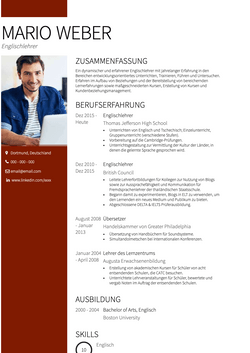 Lehrer Resume Sample and Template
