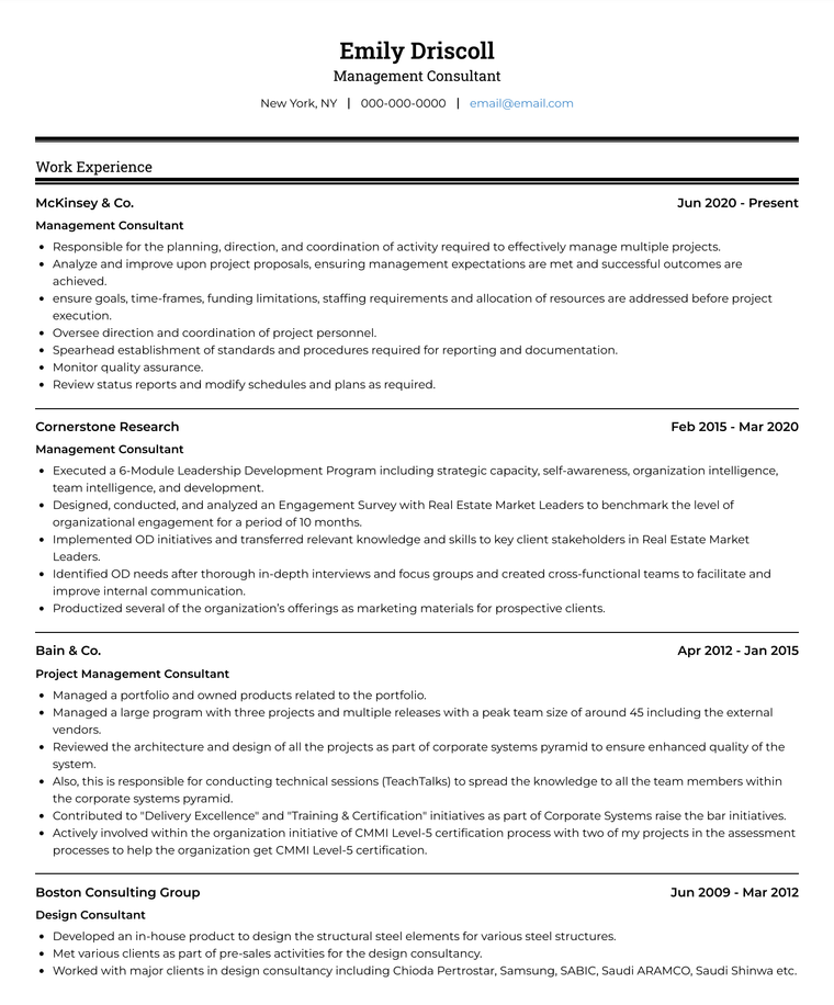 ATS openoffice resume template example