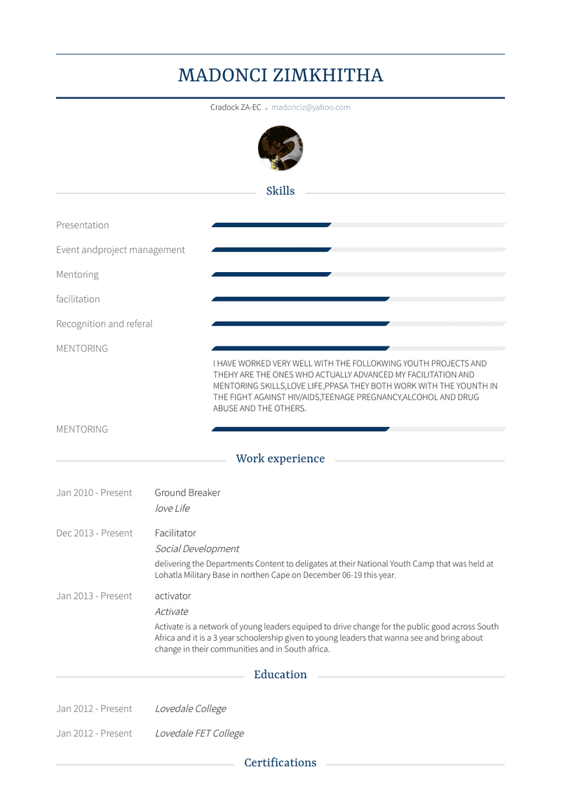 Ground Breaker Resume Sample and Template