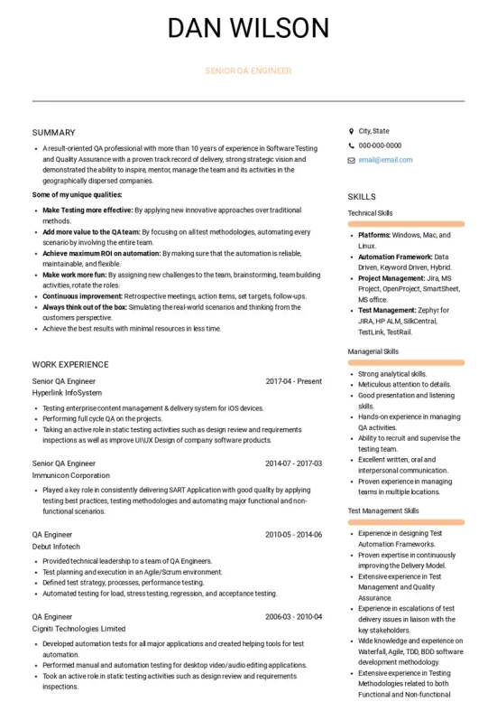 Quality Control Resume Objective Examples