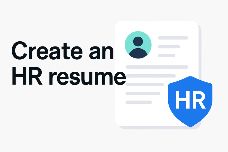create an entry-level hr resume