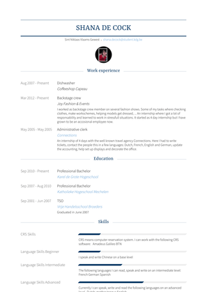 Dishwasher Resume Sample and Template