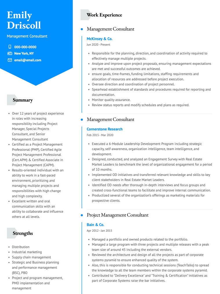 Baker openoffice resume template