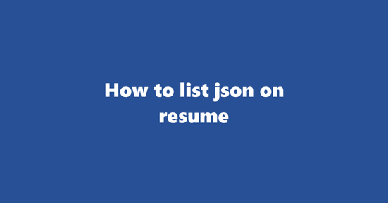 json on resume banner image