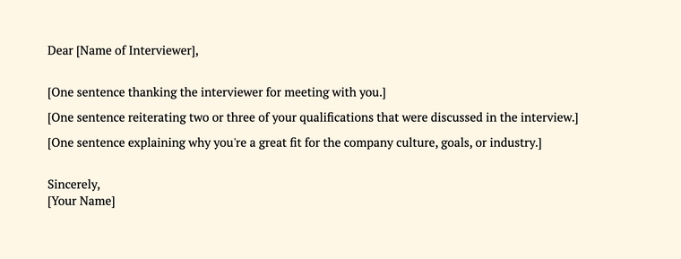How to follow up after an interview