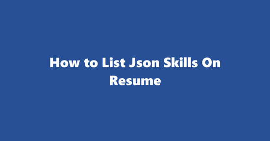 json resume skills