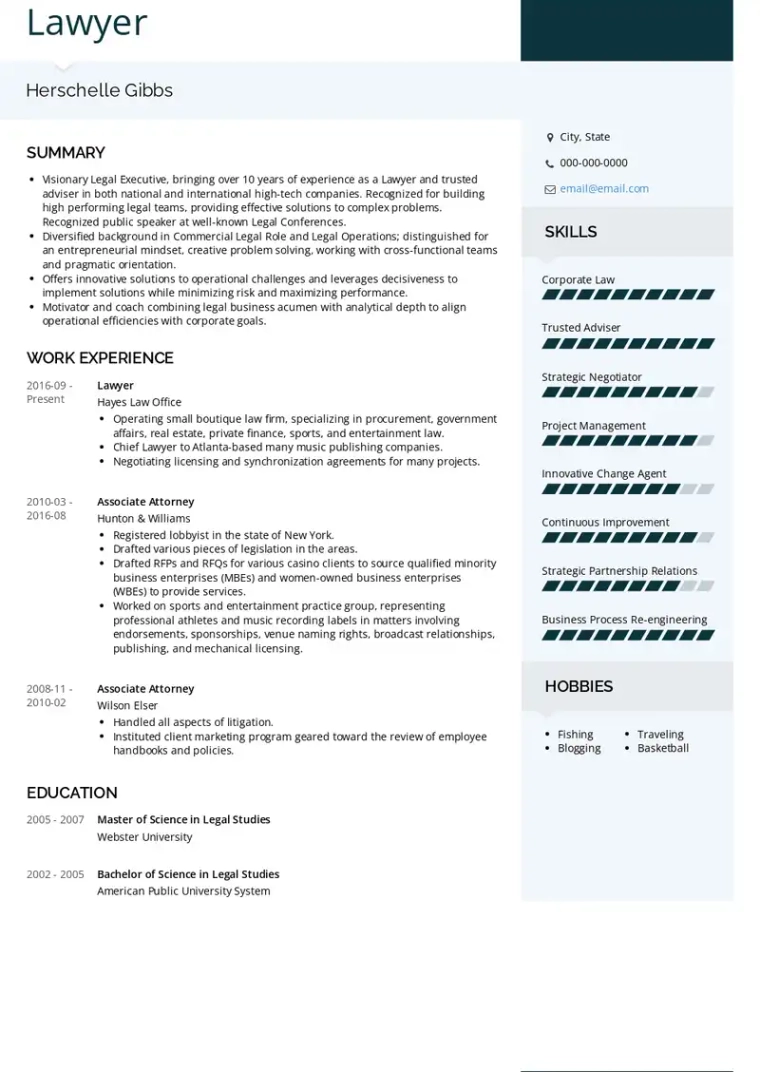 swiss style cv