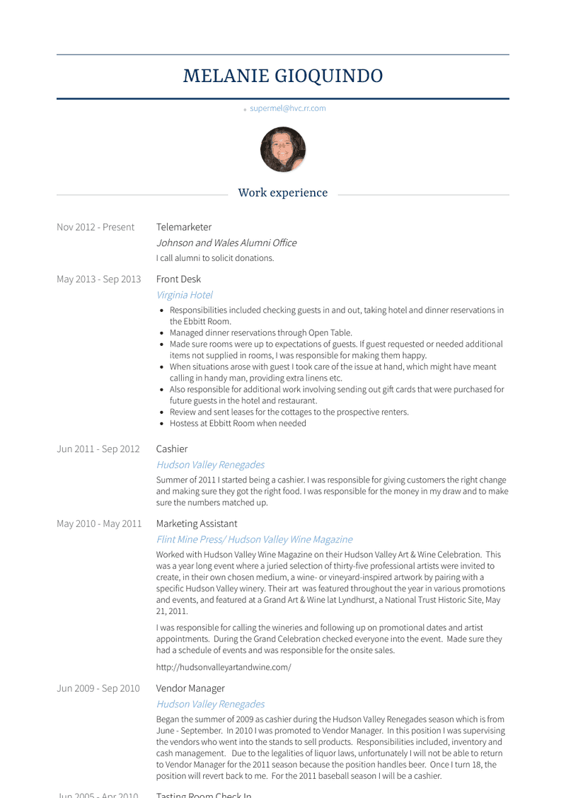 Telemarketer Resume Sample and Template