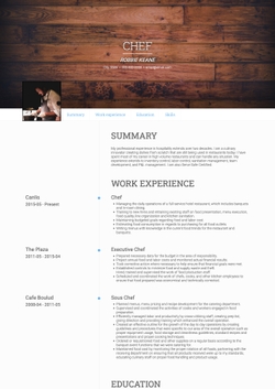 Targeted CV Template and Example - Onyx by VisualCV	