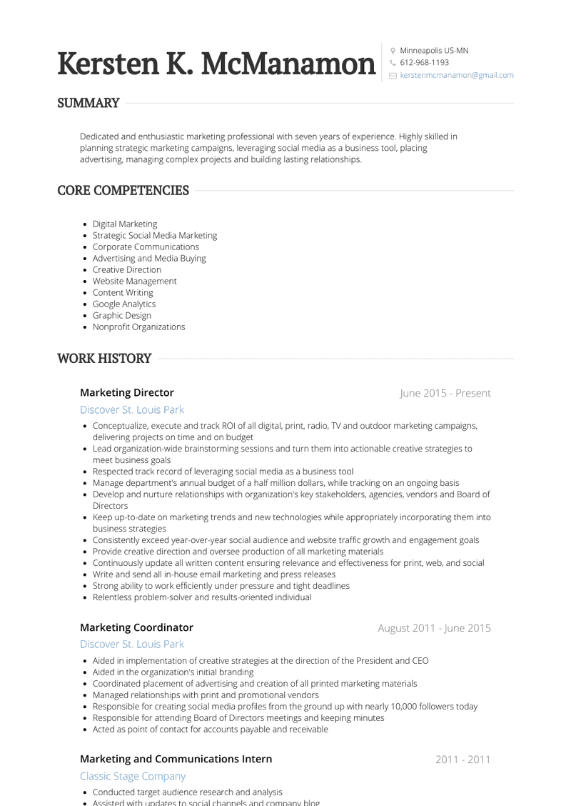 Marketing Coordinator Resume Sample and Template