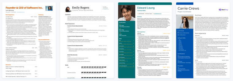 free resume templates