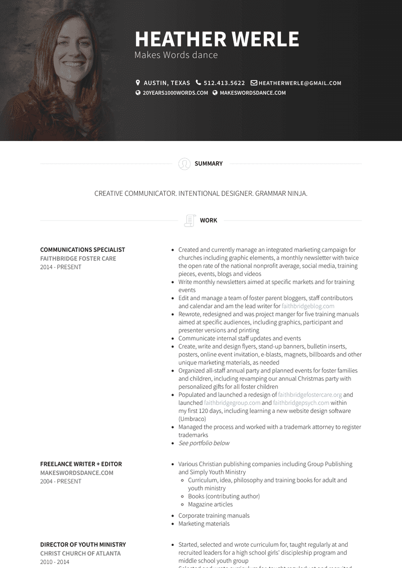 Communications Specialist Resume Sample and Template