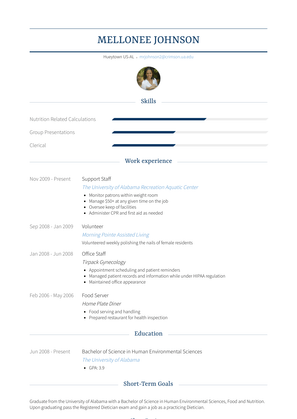 Support Staff Resume Sample and Template