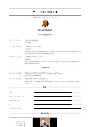 Lead Sales Associate Resume Sample and Template