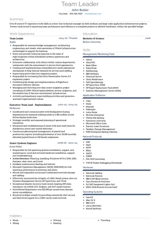 reliability resume skills