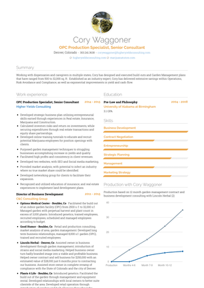 Opc Production Specialist, Senior Consultant Resume Sample and Template