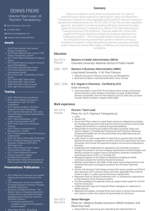 Associate Director                                                Resume Sample and Template