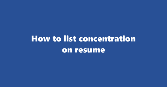 concentration on resume banner image