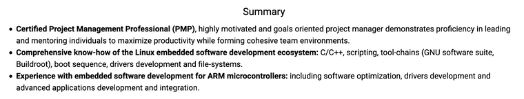 Software Project Manager Resume Summary Examples