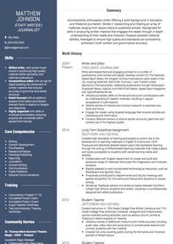 yazar Resume Sample and Template