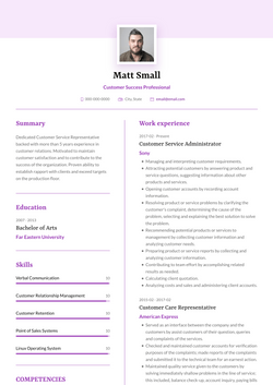 Rosa CV Template and Example by VisualCV