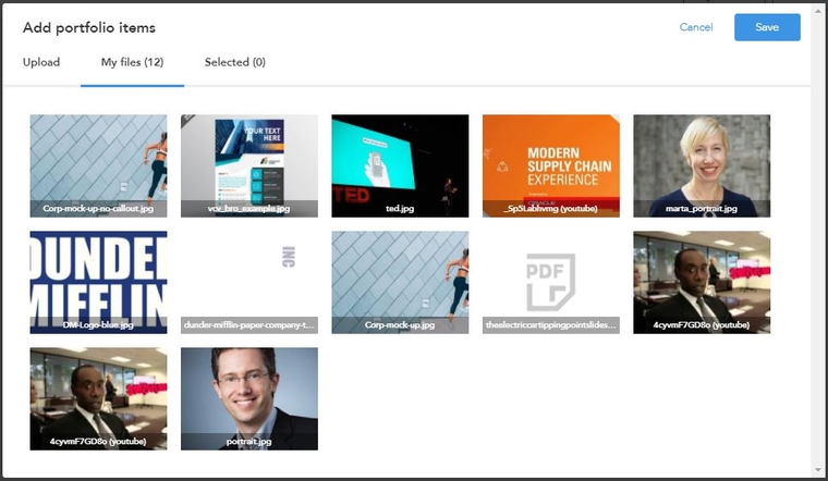 3-upload portfolio