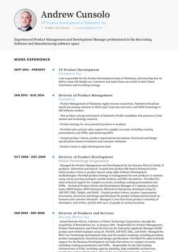 Director Of Product Management Resume Sample and Template