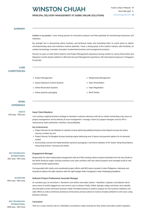 Software Product Professional Associate Manager Resume Sample and Template