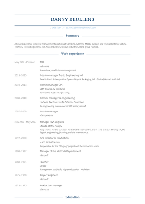 M.D. Resume Sample and Template