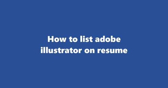 adobe illustrator on resume banner image