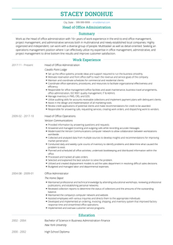 Office Administrator Resume Sample and Template