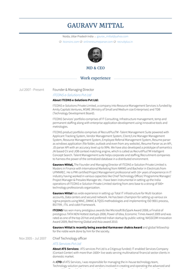 Best Founder & Managing Director Resume Sample and Template for 2026 Founder & Managing Director Resume Sample and Template