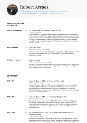 Founding Member And Co Project Leader Resume Sample and Template