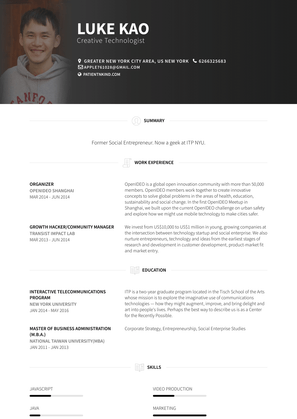 Organizer Resume Sample and Template