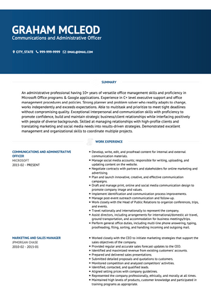 Administrative Officer CV Example and Template