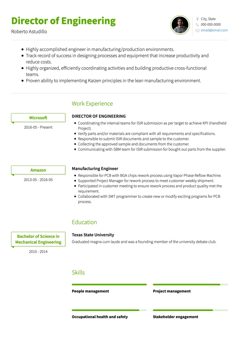 Engineering Google Docs Resume Template