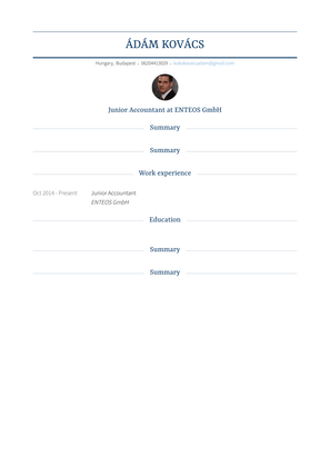 Junior Accountant Resume Sample and Template