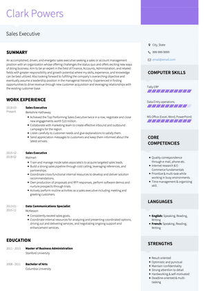 Clark Powers CV Example and Template