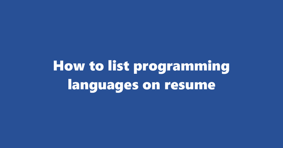 programming languages on resume banner image