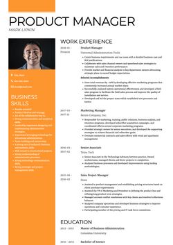 Combination CV Template and Example - Gallant by VisualCV	