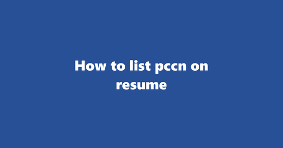 pccn on resume banner image