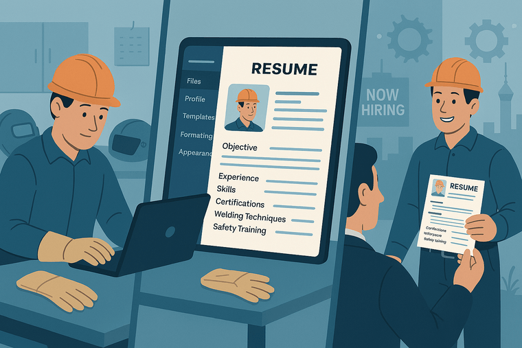create a welder resume