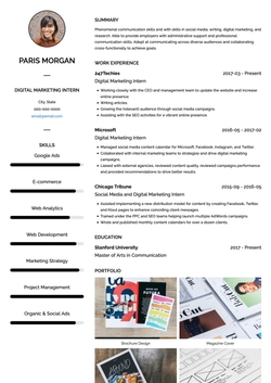 Designer Resume Template and Example - Vienna by VisualCV	