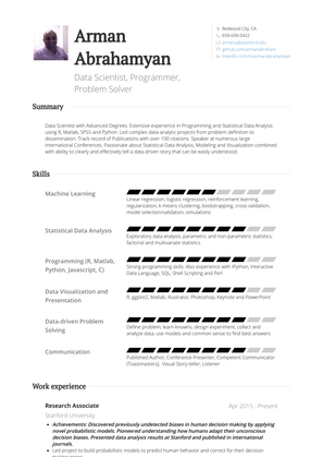 Research Associate Resume Sample and Template