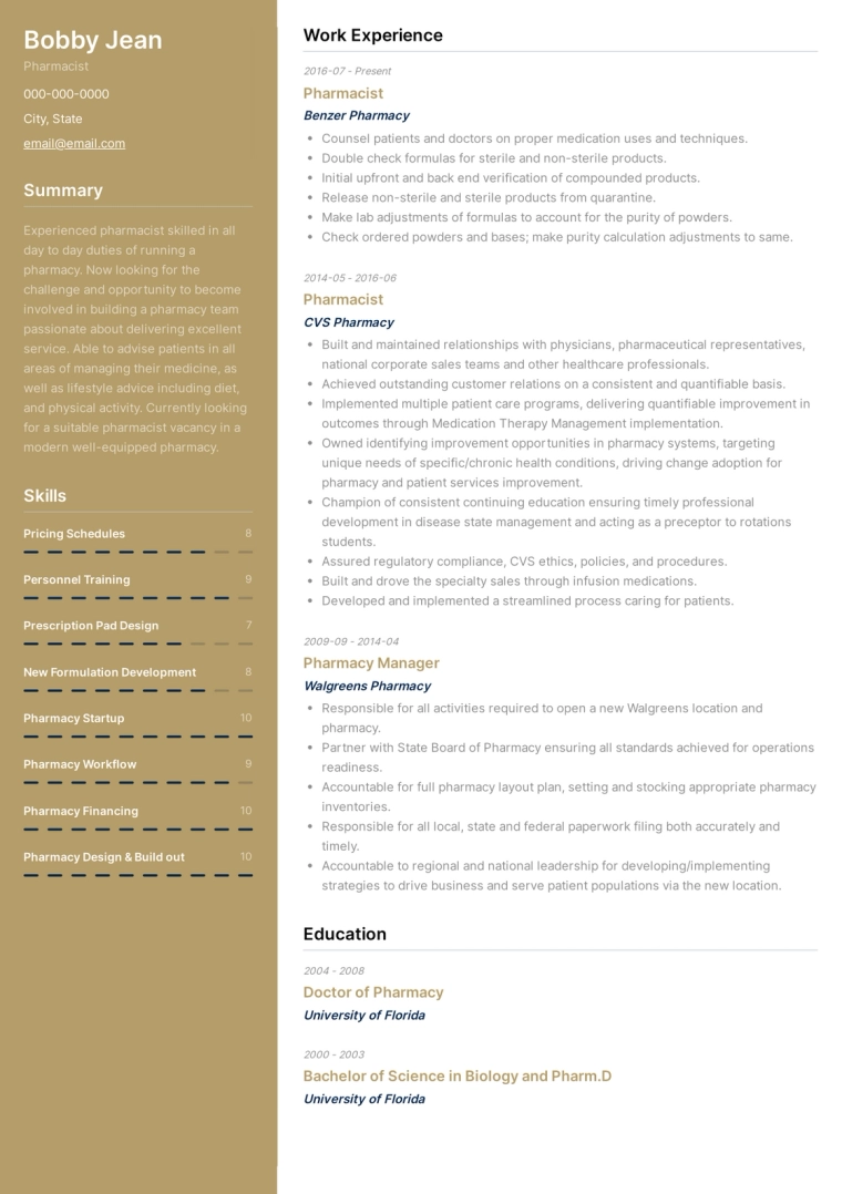 Healthcare Google Docs Resume Template