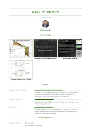 Gis Specialist Resume Sample and Template