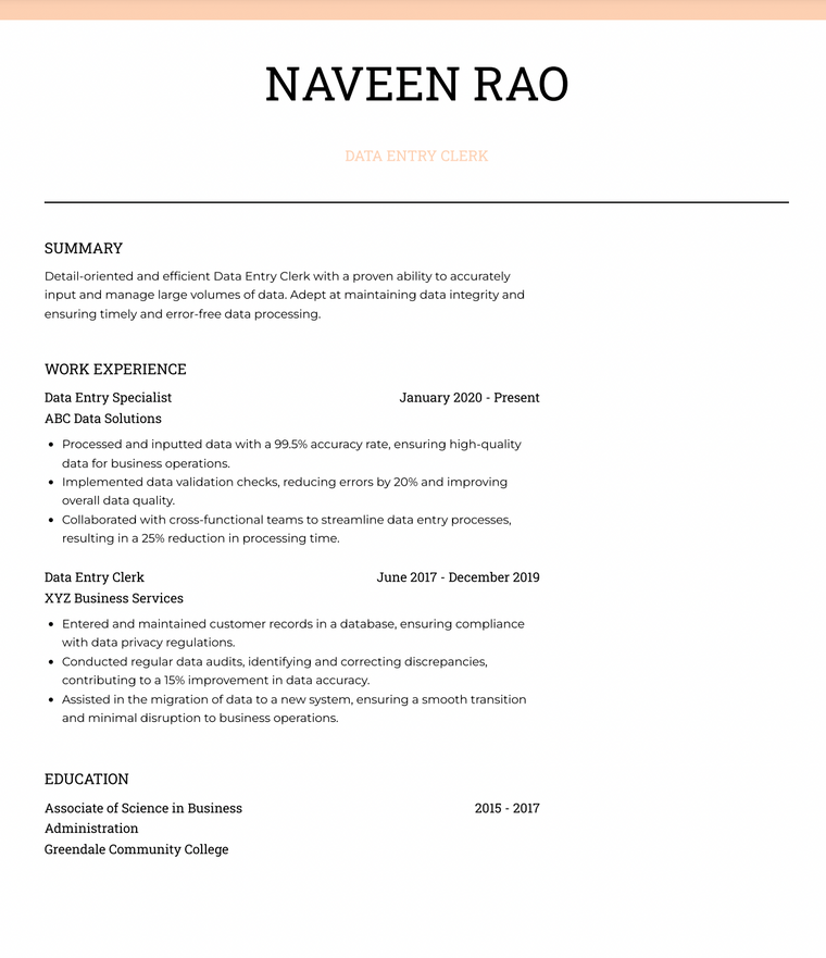 Visual Resume Template - Chloe