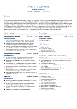 Verkauf Resume Sample and Template