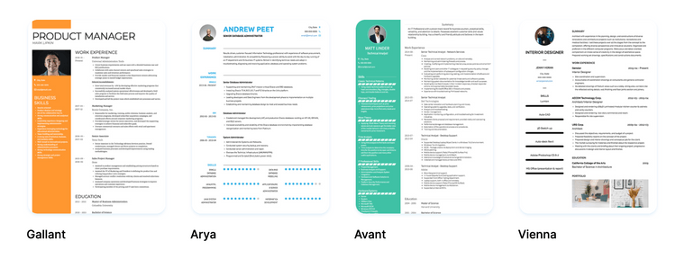How to write a resume: Templates